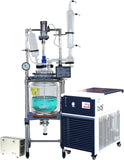 Ai R Series 20L Single Jacketed Glass Reactor w/ Chiller & Pump