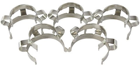 5 Pack of Metal Keck Clips for 24/40 Joints