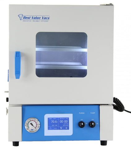 Vaccum Drying 0.9CF Lab Series Oven - 5 Wall Heating, Touch Screen, LED's, Electronic Valves - 5 Shelves Standard