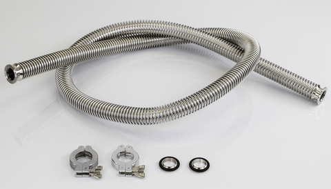 Vacuum Oven Parts KF-25 Bellow Fitting Hose 6' - KIT